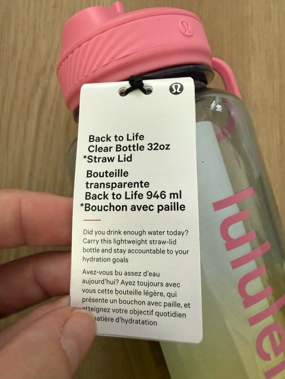 lululemon athletica Ombre Water Bottle with Pink Handle - Picture 5 of 5